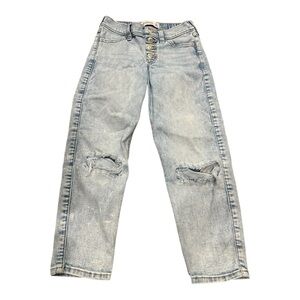Kids Light Blue Abercrombie Distressed Jeans